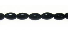 black agate rice beads 4x6mm wholesale gemstones