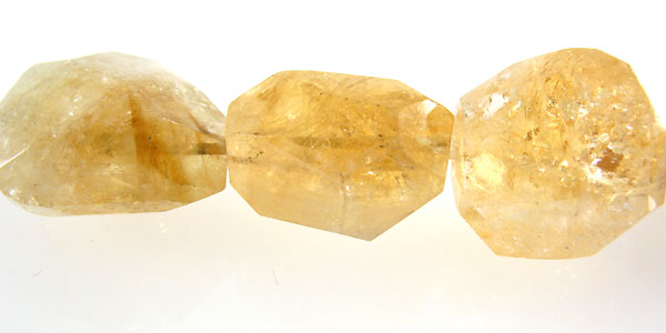 Citrine faceted nugget 7-20mm wholesale gemstones
