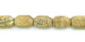 Picture jasper faceted drum 6x8mm long wholesale gemstones