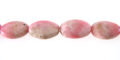 Lt. Pink Rhodochosite Flat Oval wholesale gemstones