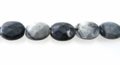 Black Picasso Jasper oval faceted wholesale gemstones