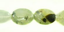 Green Prehnite flat oval wholesale gemstones