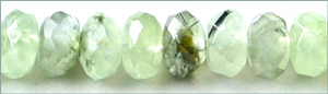 Prehnite green rondelle 8x6mm wholesale gemstones