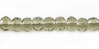 Smoky Quartz rondelle faceted beads 6mm wholesale gemstones