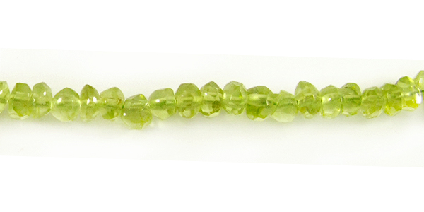 Peridot saucer faceted 3.5mm wholesale gemstones