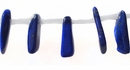 Lapis long chips side drill wholesale gemstones