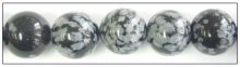 Snow flake Obsidian round beads 10mm wholesale gemstones