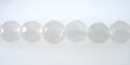 LSwhite jade round beads faceted 8-8.5mm wholesale gemstones