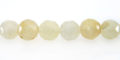 yellow jade round beads faceted 8mm wholesale gemstones