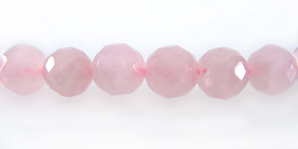 rose quartz round beads faceted 8-9mm wholesale gemstones