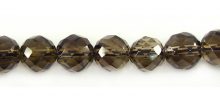 Smoky quartz faceted round 8mm wholesale gemstones