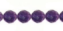 purple fluorite round beads faceted 8mm wholesale gemstones