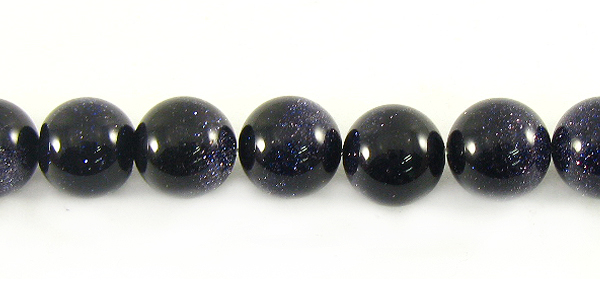 Blue goldstone round beads 8mm wholesale gemstones