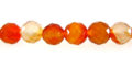 carnelian round beads faceted 8mm wholesale gemstones
