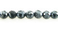 snowflake obsidian round bds faceted 6mm wholesale gemstones