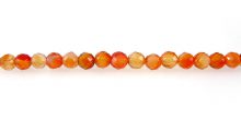 carnelian round beads faceted 6mm wholesale gemstones