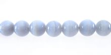 blue lace agate round beads grade AA wholesale gemstones