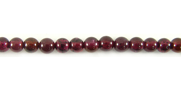 Garnet Dyed Round Beads 3-3.5mm122pcs/st - Beads and Pieces