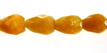 Yellow Jade Teardrop Faceted 6x8mm wholesale gemstones