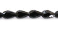 Black Agate Faceted Teardrop wholesale gemstones