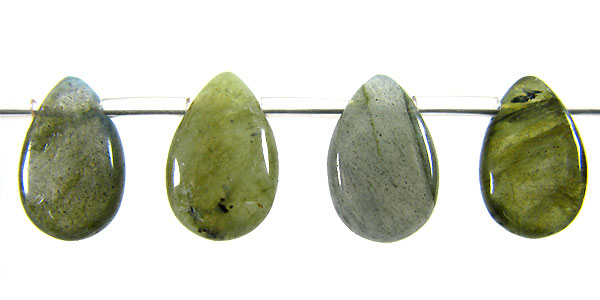 Labradorite flat briolette 8x12mm wholesale gemstones