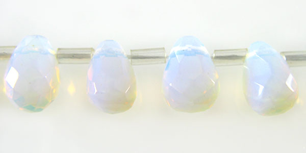 moonstone faceted briollete 6x8mm wholesale gemstones