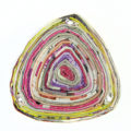 paper beads triangle pendant multicolor 34mm wholesale