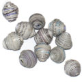 LS-Gray Bicone Paper Beads 6-10mm wholesale