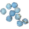 LS-Blue Bicone Paper Beads 6-10mm wholesale