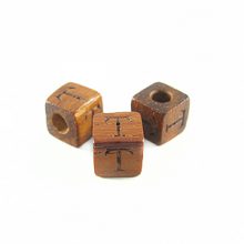 Bayong Alphabet Wood Bead 8mm "T"