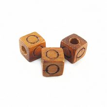 Bayong Alphabet Wood Bead 8mm "O"