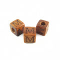 Bayong Alphabet Wood Bead 8mm "M"