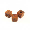 Bayong Alphabet Wood Bead 8mm "E"