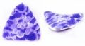 Wavy triangle pendant lace purple