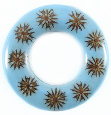 Majong-majong seeds inlay donut blue