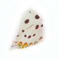 Laminated butterfly paper print wrapped wood small
