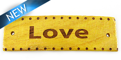 Message bracelet love component nangka wood