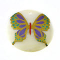 Makabibi Round Painted Embossed Butterfly 35mm
