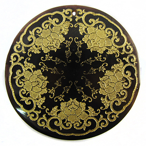 Blackpen Shell Gold Star Design Laser Engraved Pendant