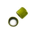 Capiz shell Ring Beads Olive Green