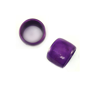 Capiz shell Ring Beads purple