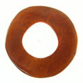 Capiz Shell Irregular Donut 50mm - Brown
