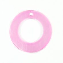 Hammer shell "O" Ring 20mm Pink Shell Beads