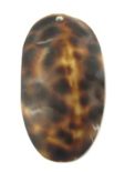 Tiger cowrie oval shell wholesale pendant