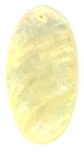 Capiz small oval light yellow wholesale pendant