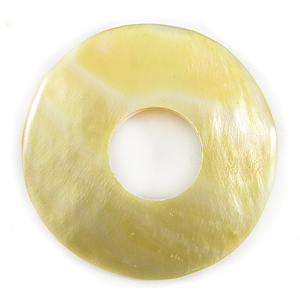 MOP donut 35mm plain wholesale pendant