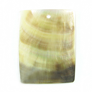 Blacklip plain rectangular wholesale pendant