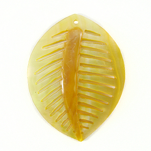 MOP carved leaf design pendant wholesale
