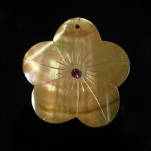 Brownlip flower w/ purple crystal wholesale