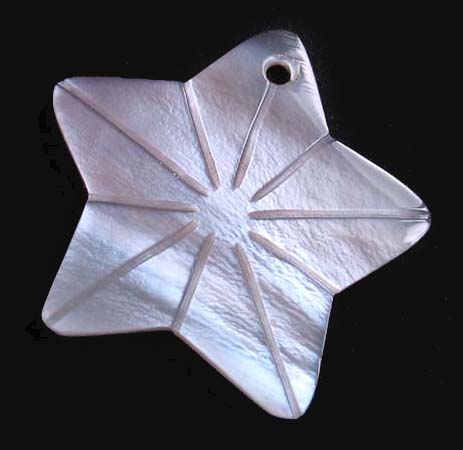 Hammershell star design wholesale pendant